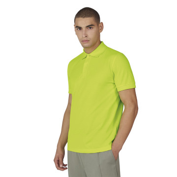 Polo homme B&C® en polyester recyclé RCS et coton