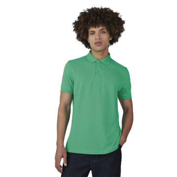 Polo homme B&C® en polyester recyclé RCS et coton