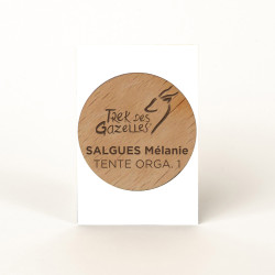 Badge en bois