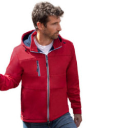 Veste softshell mixte à capuche