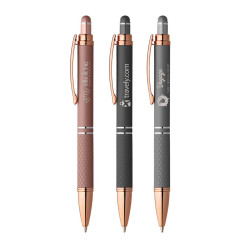 Stylo stylet toucher gomme en aluminium gravure laser