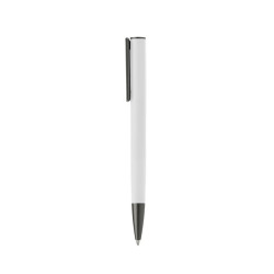 Stylo bille toucher gomme acier marquage quadri