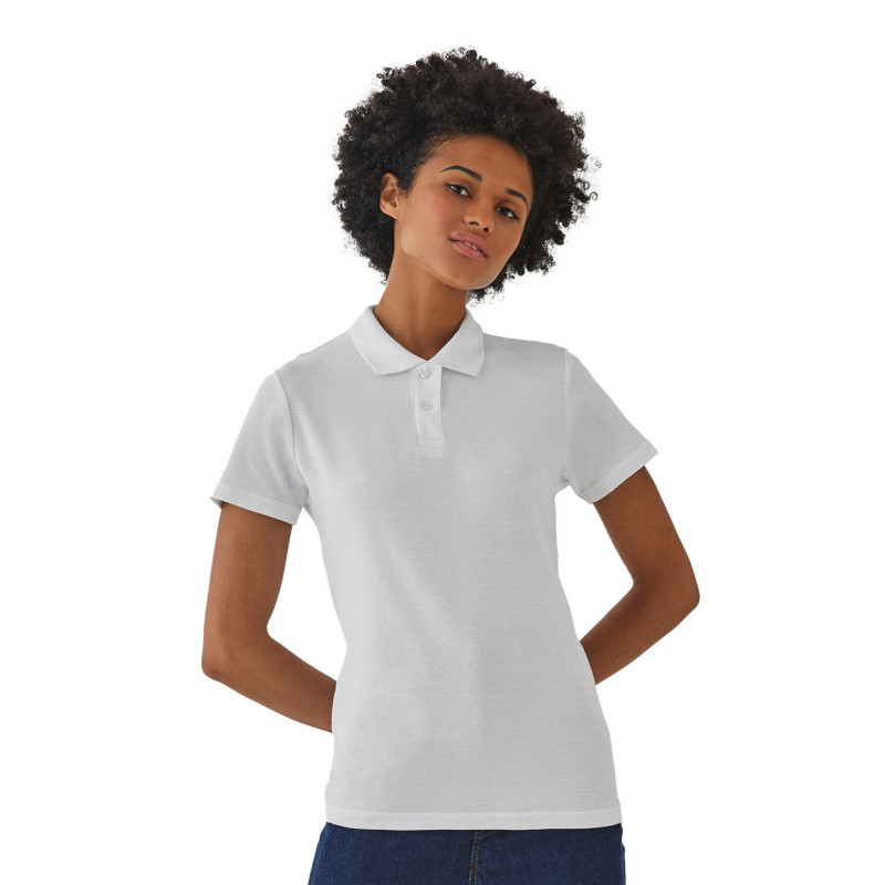 Polo femme B&C® ID.001 blanc