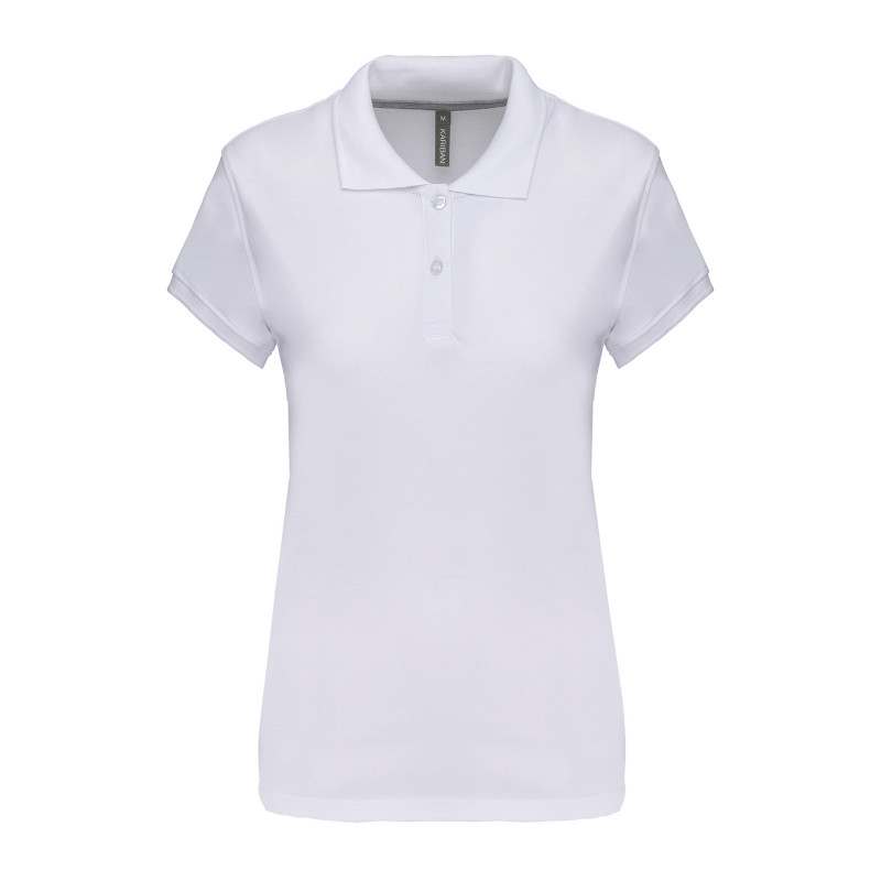 Polo femme manches courtes Kariban® blanc