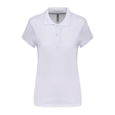 Polo femme manches courtes Kariban® blanc