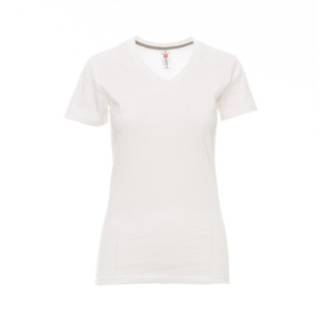 Tee-shirt femme Payper® V-neck col V blanc