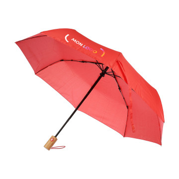 Parapluie pliable en rPET ouverture et fermeture automatiques