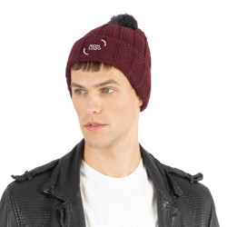 Bonnet avec revers et pompon K-up®