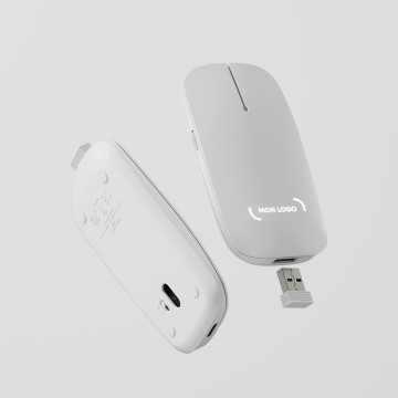 Souris Bluetooth® eco gravure lumineuse Xoopar®