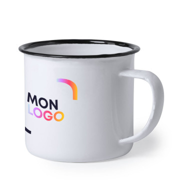 Mug en métal impression quadri 380 mL