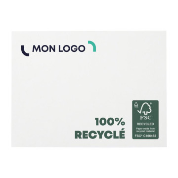 Mémos repositionnables 100 feuilles papier recyclé FSC® 10 x 7,5 cm