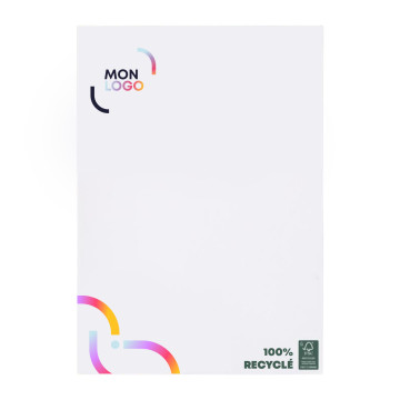 Bloc-notes A4 recyclé sans couverture 100 feuilles