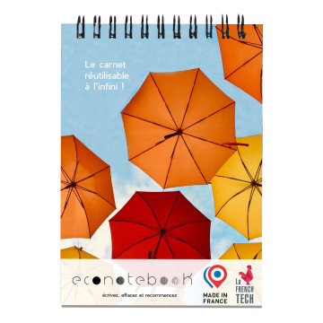 Carnet EcoNoteBook réutilisable A6 en carton PEFC