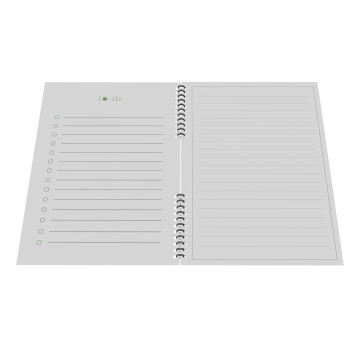 Carnet EcoNoteBook réutilisable A5 en carton PEFC