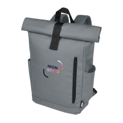 Sac à dos ordinateur roll top en rPET GRS