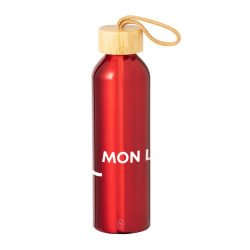 Bouteille en aluminium recyclé et bambou 600 mL