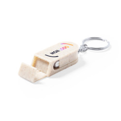 Porte-clés support téléphone en canne de blé