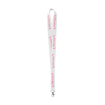 Tour de cou 1,5 cm avec boucle détachable et clip de sécurité