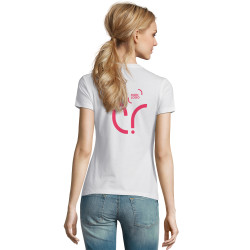 Tee-shirt femme blanc Express Sol's® Impérial