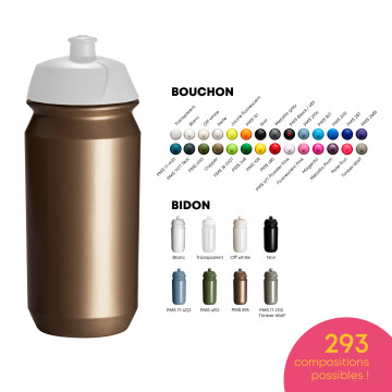 Bidon sportif biodégradable 500 mL