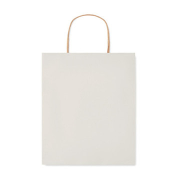Sac en papier recyclé coloré anses torsadées 18x21x8 cm