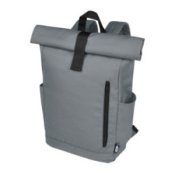 Sac à dos ordinateur roll top en rPET GRS