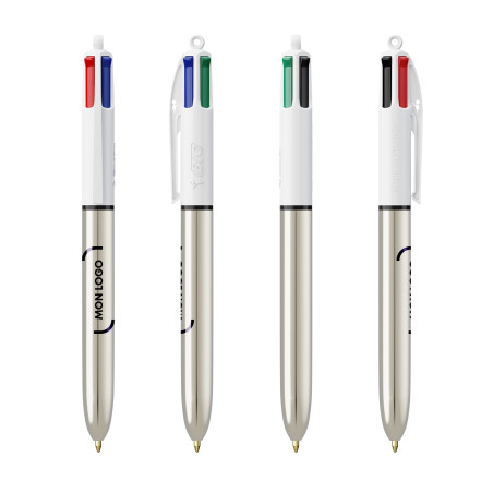 Stylo Bic® 4 couleurs Shine