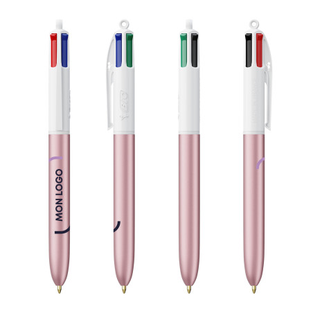 Stylo Bic® 4 couleurs glacé