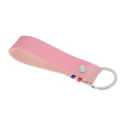 Porte-clés en cuir végétal marquage à chaud