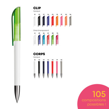 Stylo bille Bic® Super Clip Advance