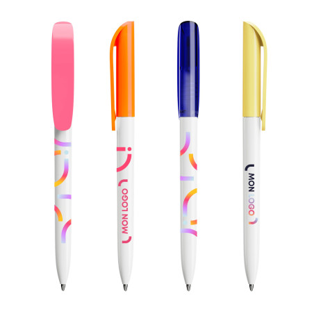 Stylo Bic® Super Clip classique marquage quadri