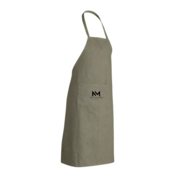 Tablier de cuisine avec poche en coton recyclé