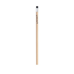 Crayon de papier en bois avec gomme
