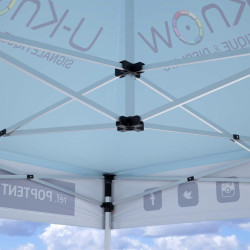 Tente pliable en aluminium 3 x 3 m