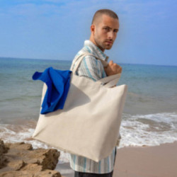 Sac en coton recyclé grand format avec T-bottom Ubag®