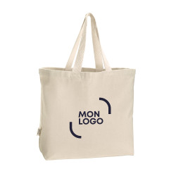Sac en coton recyclé grand format avec T-bottom Ubag®