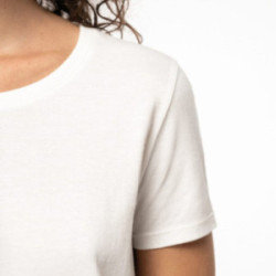 Tee-shirt femme blanc en coton bio Kariban®