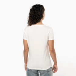 Tee-shirt femme blanc en coton bio Kariban®