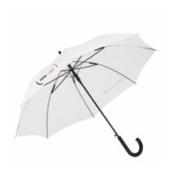 Parapluie canne tempête ouverture automatique blanc