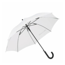 Parapluie canne tempête ouverture automatique blanc