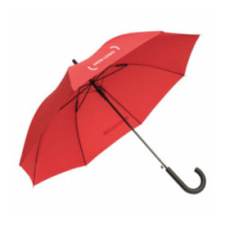 Parapluie canne tempête ouverture automatique rouge