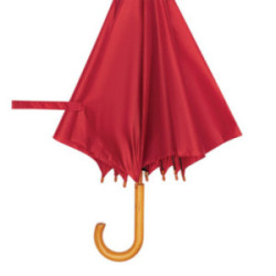 Parapluie canne en rPET ouverture automatique rouge