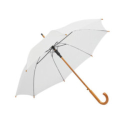 Parapluie canne en rPET ouverture automatique blanc