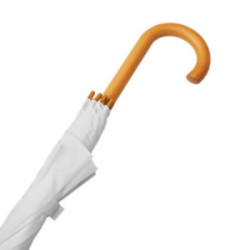 Parapluie canne en rPET ouverture automatique blanc