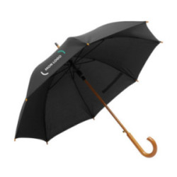Parapluie canne en rPET ouverture automatique noir