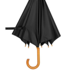 Parapluie canne en rPET ouverture automatique noir