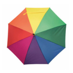 Parapluie canne tempête ouverture automatique arc-en-ciel