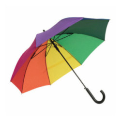 Parapluie canne tempête ouverture automatique arc-en-ciel
