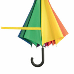 Parapluie canne tempête ouverture automatique arc-en-ciel