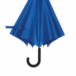 Parapluie canne tempête ouverture automatique bleu